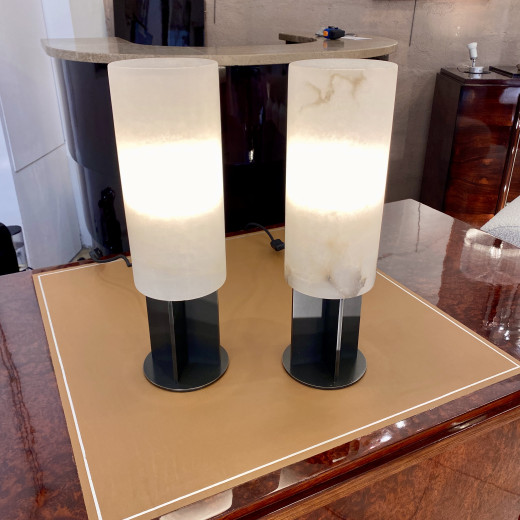 Paire de lampes Moderniste  en...